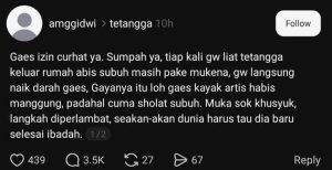 Contoh konten rage bait di Threads